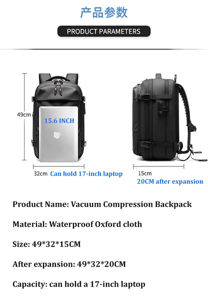 Vacuum Travel Backpack